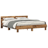 Pine Wood Bed Frame Old Wood Solid Pine Wood 180 X 200 Cm Durable