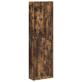 Wardrobe Smoked Oak 55X25X189 Cm Engineered Wood