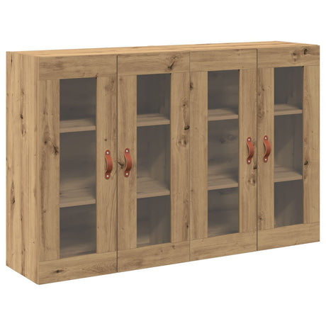 Wall Mounted Cabinets 2 Pcs Artisan Oak 69,5X34X90 Cm Engineered Wood