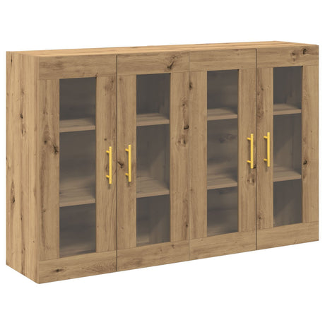 Wall Mounted Cabinets 2 Pcs Artisan Oak 69,5X34X90 Cm Engineered Wood