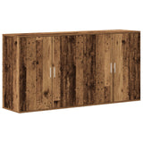 Sideboards 2 Pcs Old Wood 79X38X80 Cm Engineered Wood