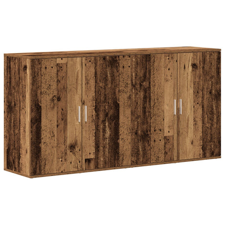 Sideboards 2 Pcs Old Wood 79X38X80 Cm Engineered Wood