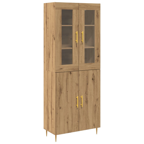 Highboard Artisan Oak 69.5X34X180 Cm Engineered Wood