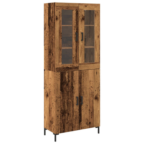 Sideboard With Wall Cabinet Old Wood Engineered Wood