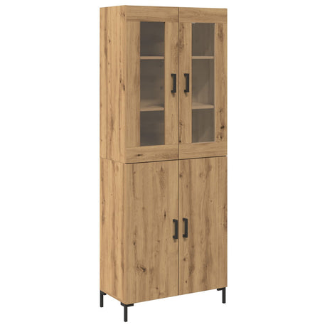 Sideboard With Wall Cabinet Artisan Oak Engineered Wood