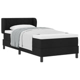 Box Spring Bed With Mattress Black 90X190 Cm Fabric