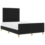 Black Fabric Bed Frame 160X200 Cm