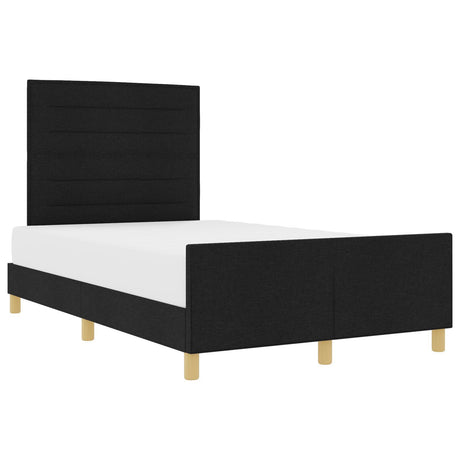 Black Fabric Bed Frame 160X200 Cm