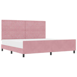 Pink Velvet Bed Frame 200X200 Cm