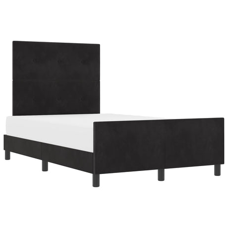 Black Velvet Bed Frame 120X200 Cm
