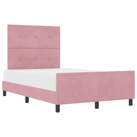 Pink Velvet Bed Frame 120X200 Cm