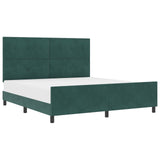 Bed Frame Dark Green 180X200 Cm Velvet