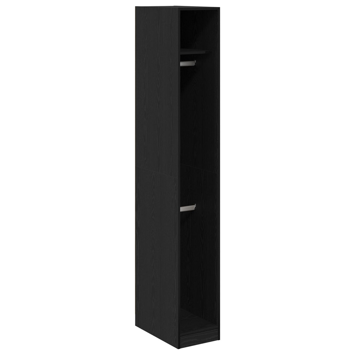 Black Oak Wardrobe 30X50X200 Cm Made From Engineered Wood