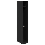 Black Oak Wardrobe 30X50X200 Cm Made From Engineered Wood