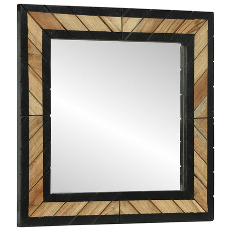 Mirrors 2 Pcs Solid Wood Acacia