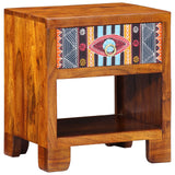 Side Cabinet 40X35X45 Cm Solid Wood Acacia