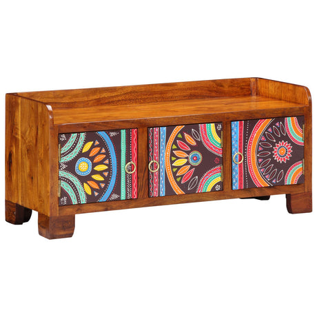 Shoe Bench 90X35X40 Cm Solid Wood Acacia