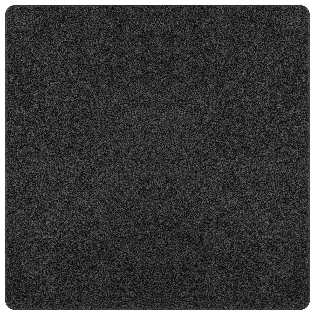 Shaggy Rug With Latex Backing Dark Grey 160X160 Cm