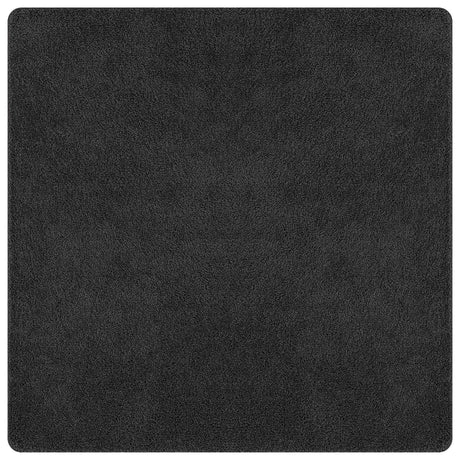 Shaggy Rug With Latex Backing Dark Grey 160X160 Cm