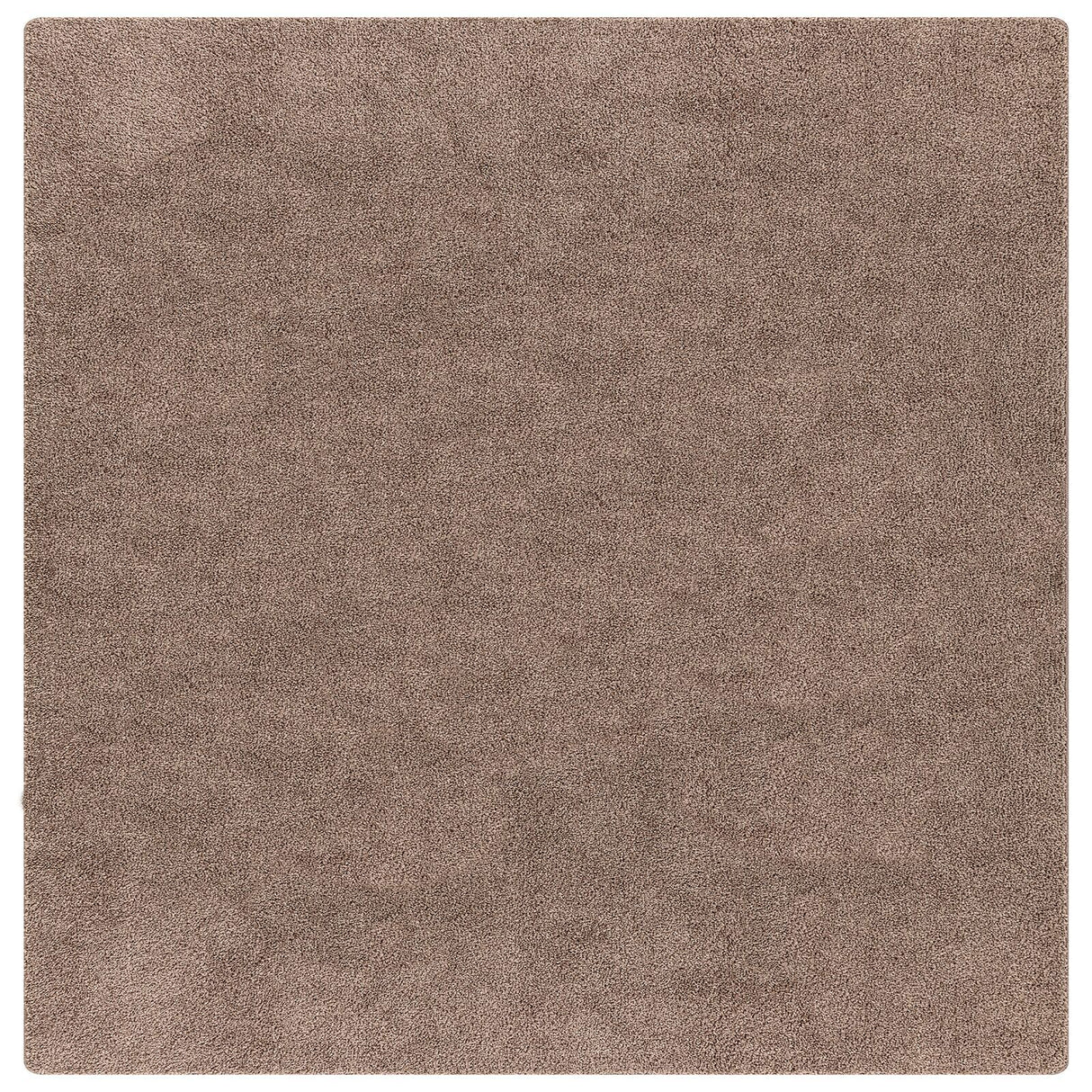 Shaggy Rug High Pile Brown 120X120 Cm Pp