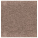 Shaggy Rug High Pile Brown 120X120 Cm Pp