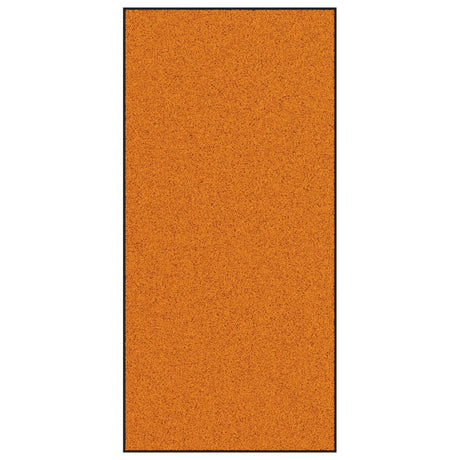 Washable Doormat In Orange, 120X250 Cm
