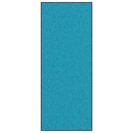 Washable Doormat In Cyan, 120X300 Cm