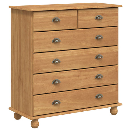 Chest Of Drawers 'Askim'91X40X95.5 Cm Solid Wood Pine