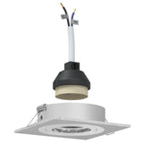 Recessed Spotlights 12 Pcs Square Gu10 Silver 91X91 Mm