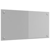 Kitchen Backsplash Light Grey 80X40X0.6 Cm Tempered Glass