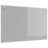 Kitchen Backsplash Light Grey 80X50X0.6 Cm Tempered Glass