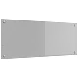 Kitchen Backsplash Light Grey 100X40X0.6 Cm Tempered Glass