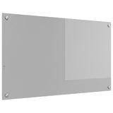 Kitchen Backsplash Light Grey 100X60X0.6 Cm Tempered Glass