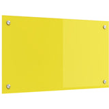 Kitchen Backsplash Yellow 70X40X0.6 Cm Tempered Glass
