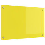 Kitchen Backsplash In Yellow - 80X50X0.6 Cm Tempered Glass