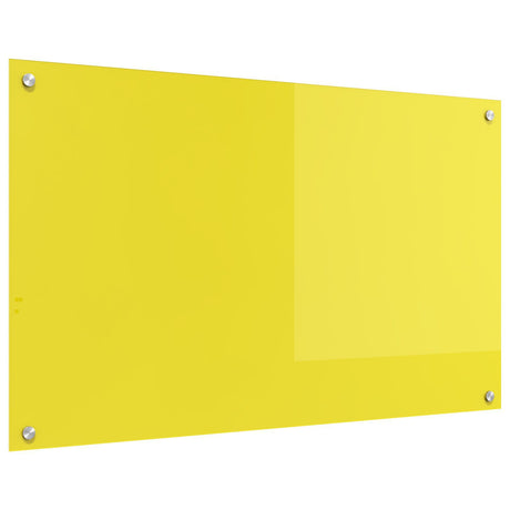 Yellow Kitchen Backsplash - 100X60X0.6 Cm Tempered Glass