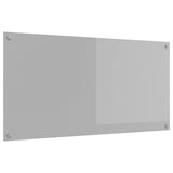 Kitchen Backsplash Light Grey 120X60X0.6 Cm Tempered Glass