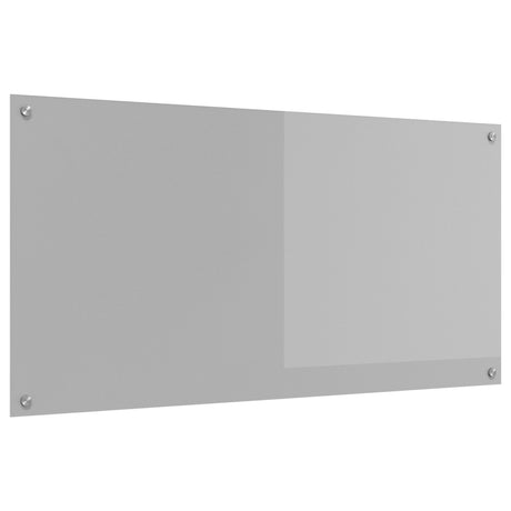 Kitchen Backsplash Light Grey 120X60X0.6 Cm Tempered Glass