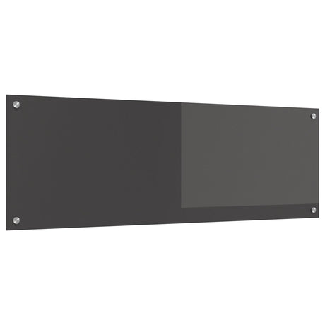 Kitchen Backsplash Dark Gray 120X40X0.6 Cm Tempered Glass