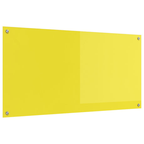 Kitchen Backsplash - Yellow 120X60X0.6 Cm Tempered Glass