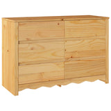 Chest Of Drawers &quot;Drammen&quot; 111X43X73,5 Cm Solid Wood Pine