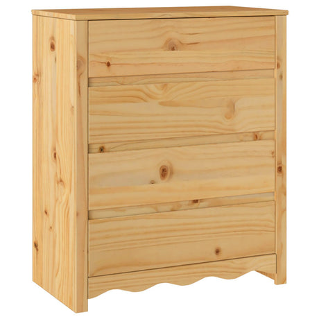 Chest Of Drawers &quot;Drammen&quot; 76,5X40X91 Cm Solid Wood Pine