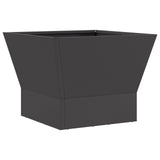 Fire Pit Square Black Steel