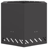 Smokeless Fire Pit Hexagonal Black Steel