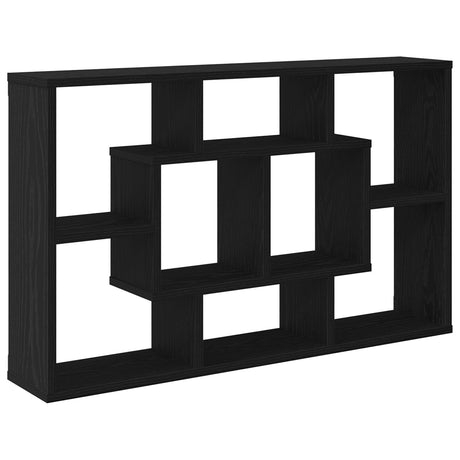 Wall Shelf - Black Oak, 85 X 16 X 52.5 Cm, Made Of Engineered Wood