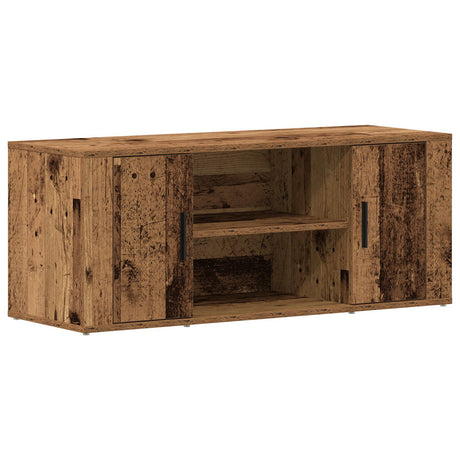 Tv Cabinet Old Wood 100X35X40 Cm Engineered Wood