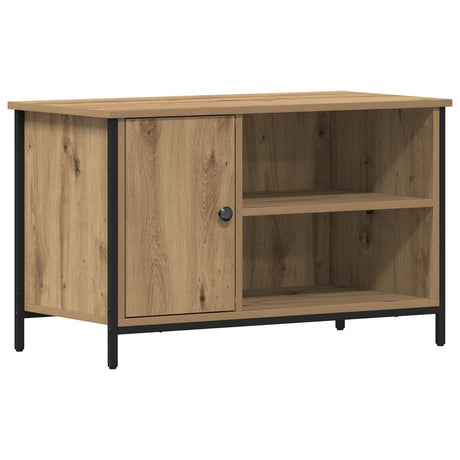 Tv Cabinet Artisan Oak 80X40X50 Cm Engineered Wood And Steel