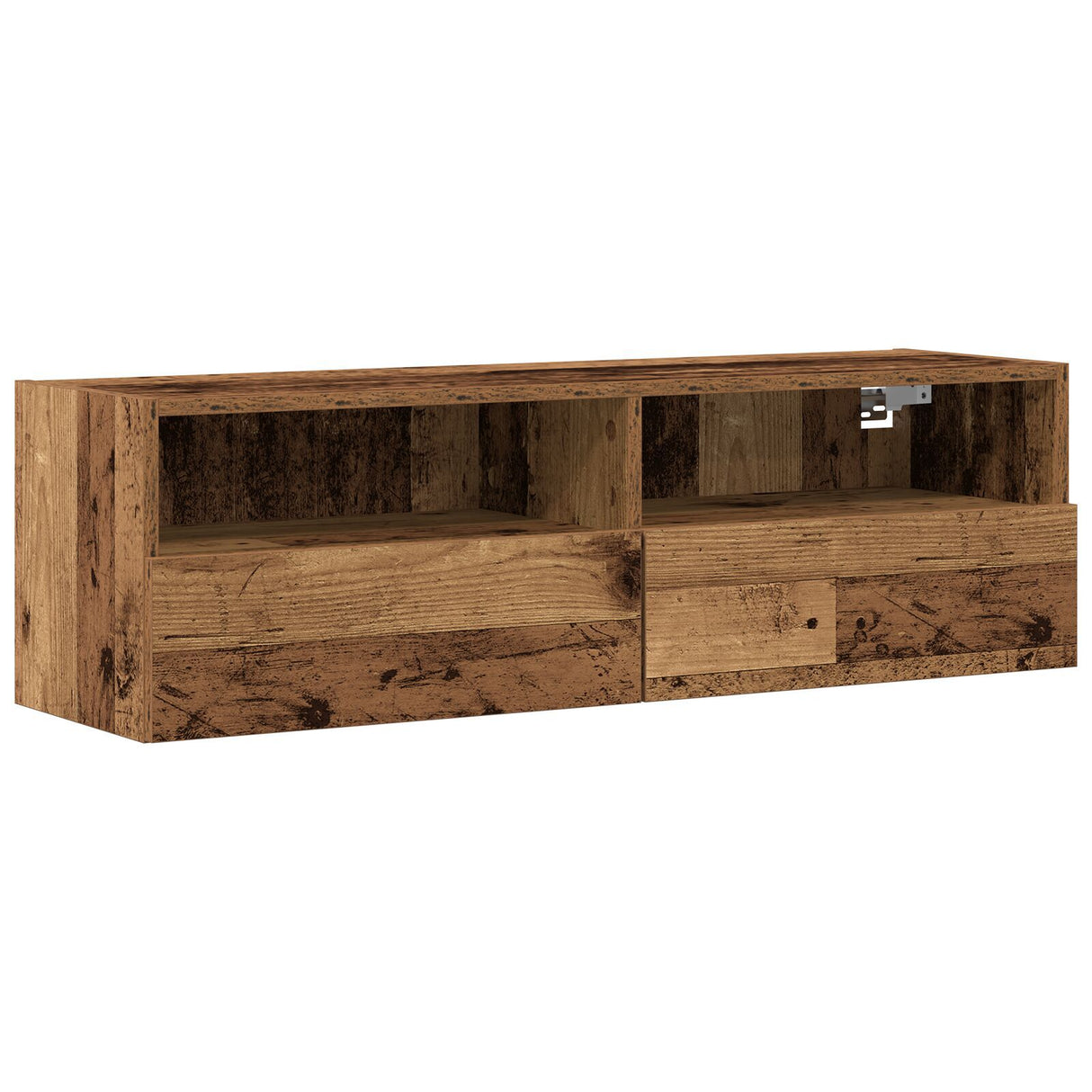 Tv Wall Cabinet Old Wood 100X30X30 Cm Engineered Wood
