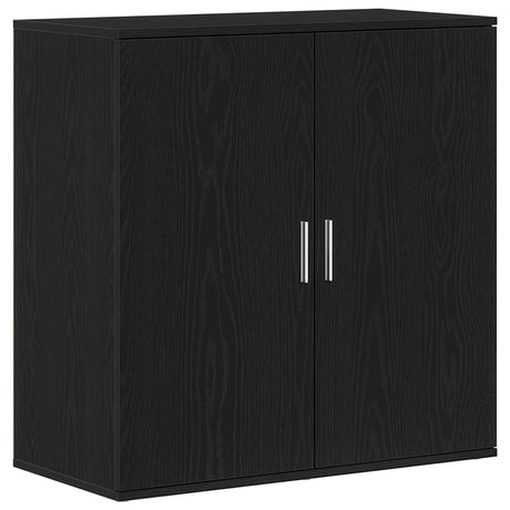 Sideboard Black Oak 79X38X80 Cm Engineered Wood