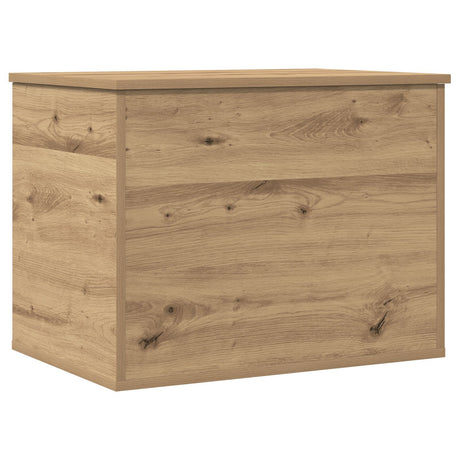 Storage Box With Lid Artisan Oak 60X42X46 Cm Engineered Wood